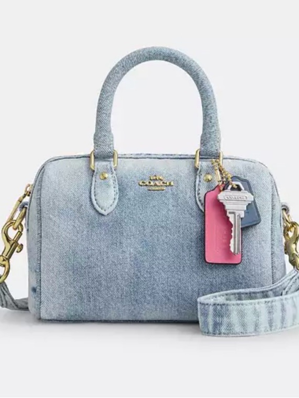 BNWT COACH LOVED DENIM MINI ROWAN - Picture 2 of 7